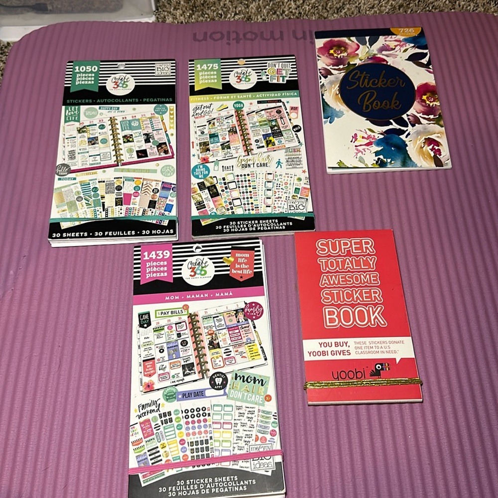 Create 365 planner assorted sticker collection- gently used.